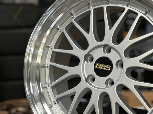 New 19X9.5 ET35 BBS LM Design Rim (4 wheel) Gloss Silver 5X114.3