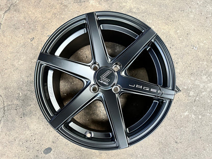 New 15X7 ET35 Lenso Jager Craft Rim (4 wheel) Matt Black 4X100