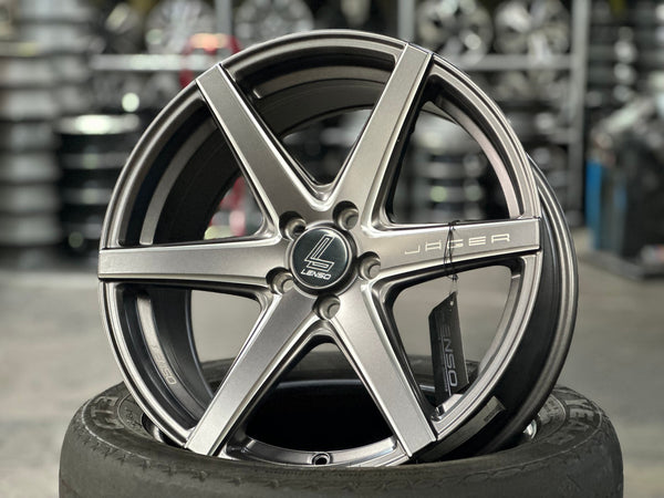 New 17X7.5 ET35 Lenso Jager Craft Rim (4 wheel) Matt Gunmetal 5X100