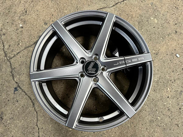 New 17X7.5 ET35 Lenso Jager Craft Rim (4 wheel) Matt Gunmetal 5X100