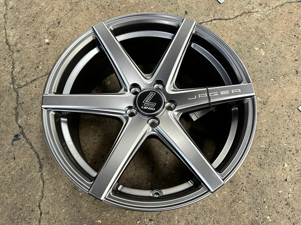 New 17X7.5 ET35 Lenso Jager Craft Rim (4 wheel) Matt Gunmetal 5X100