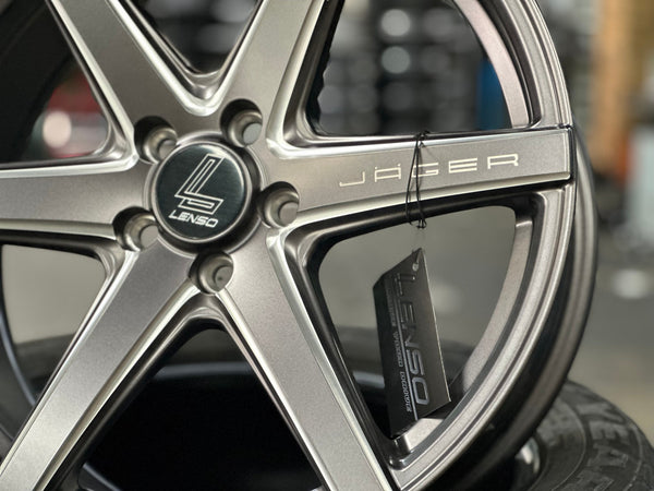 New 17X7.5 ET35 Lenso Jager Craft Rim (4 wheel) Matt Gunmetal 5X100