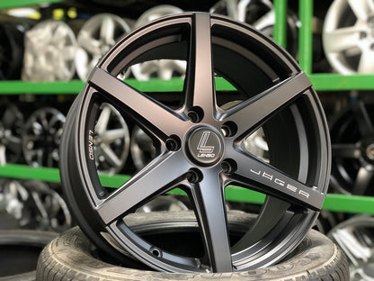 New 17X7.5 ET35 Lenso Jager Craft Rim (4 wheel) Matt Black 5X114.3