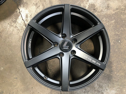 New 17X7.5 ET35 Lenso Jager Craft Rim (4 wheel) Matt Black 5X114.3