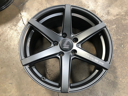 New 17X7.5 ET35 Lenso Jager Craft Rim (4 wheel) Matt Black 5X114.3
