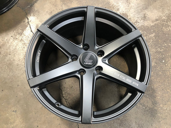 New 17X7.5 ET35 Lenso Jager Craft Rim (4 wheel) Matt Black 5X114.3