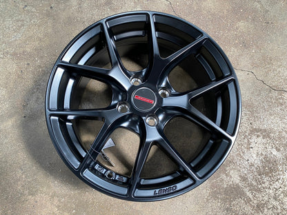 New 15X6.5 ET38 Lenso Jager Dyna Rim (4 wheel) Matt Black 4X100