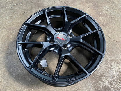 New 15X6.5 ET38 Lenso Jager Dyna Rim (4 wheel) Matt Black 4X100