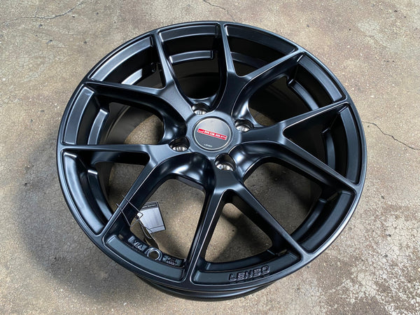 New 15X6.5 ET38 Lenso Jager Dyna Rim (4 wheel) Matt Black 4X100
