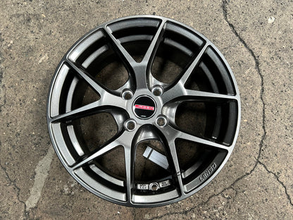 New 15X6.5 ET38 Lenso Jager Dyna Rim (4 wheel) Hyper Black 4X100