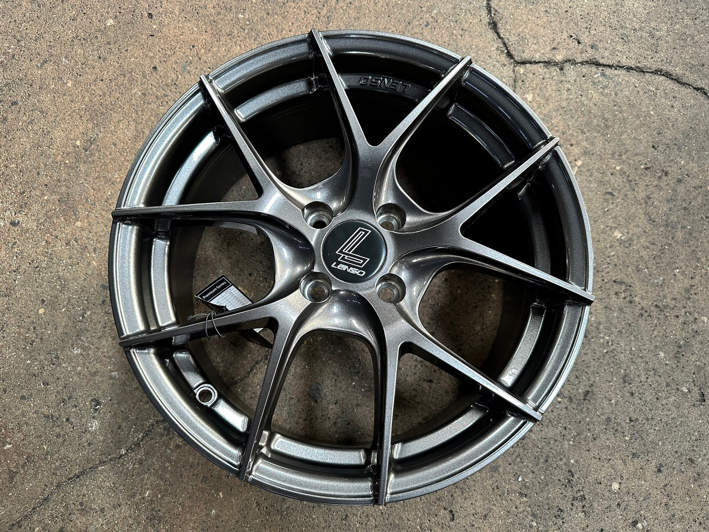 New 16X7 ET35 Lenso Jager Dyna Rim (4 wheel) Gloss Black 4X100