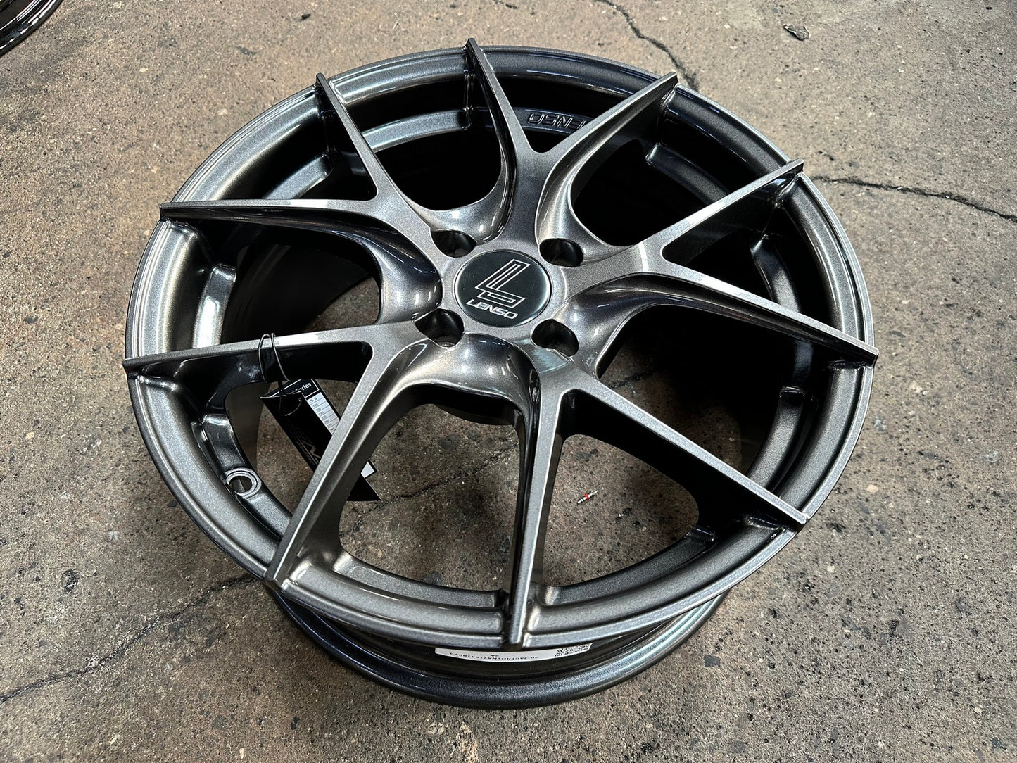 New 16X7 ET35 Lenso Jager Dyna Rim (4 wheel) Gloss Black 4X100