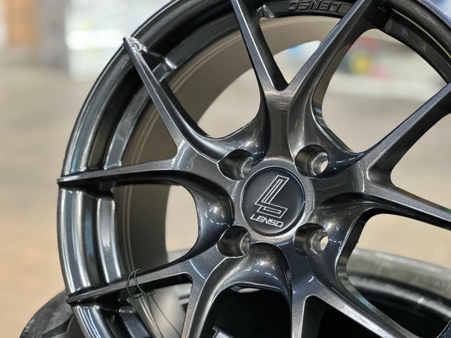 New 16X7 ET35 Lenso Jager Dyna Rim (4 wheel) Gloss Black 4X100