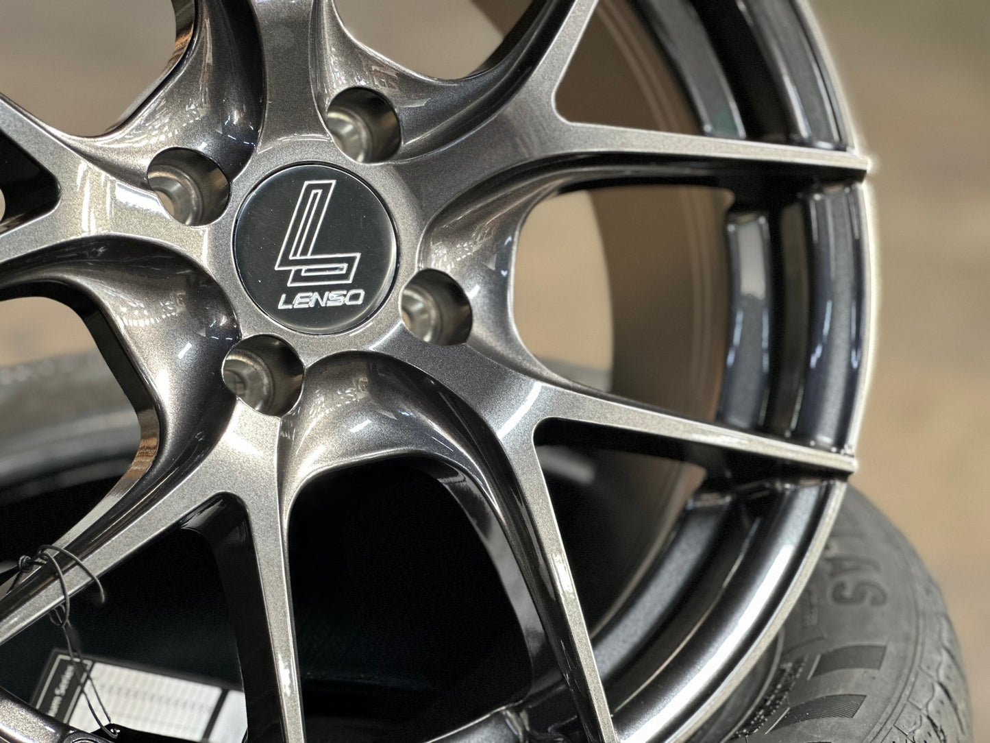 New 16X7 ET35 Lenso Jager Dyna Rim (4 wheel) Gloss Black 4X100