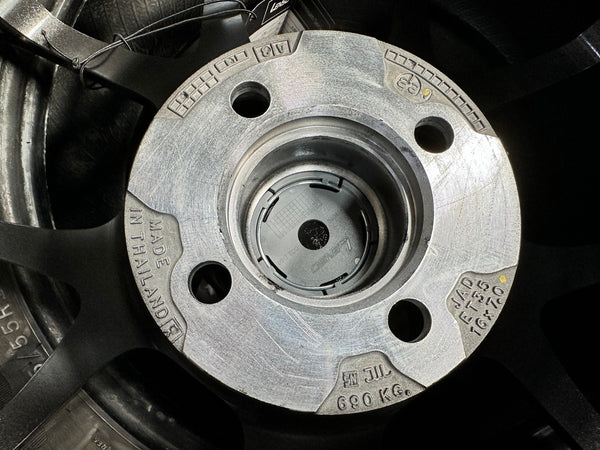 New 16X7 ET35 Lenso Jager Dyna Rim (4 wheel) Gloss Black 4X100