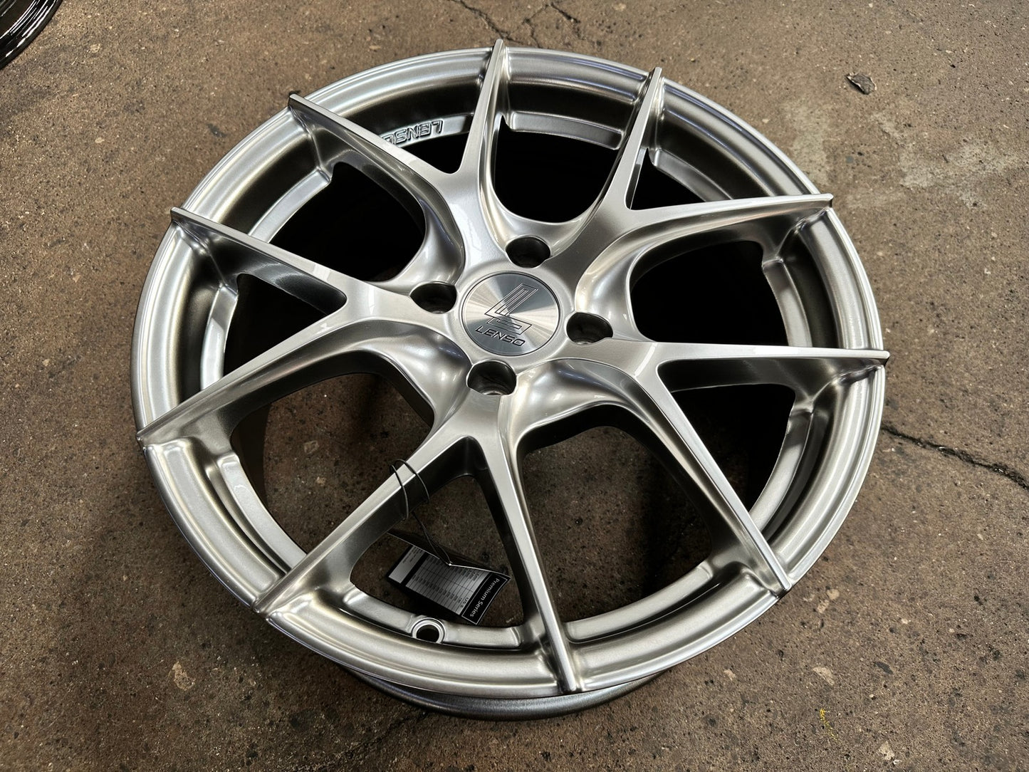 New 16X7 ET35 Lenso Jager Dyna Rim (4 wheel) Gloss Silver 4X100