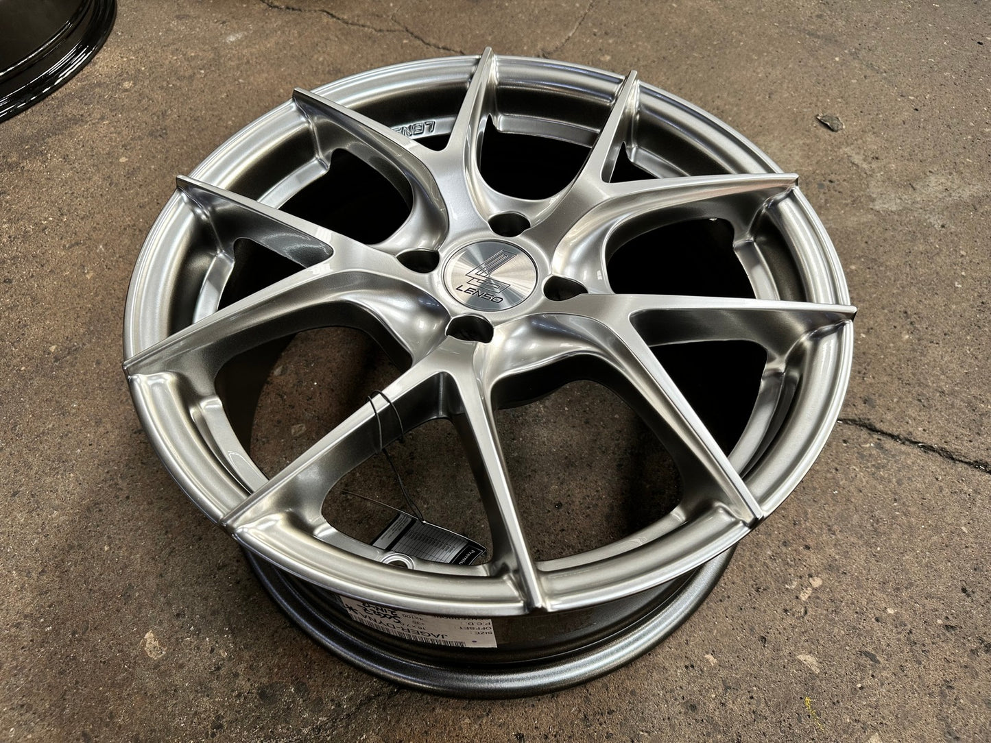 New 16X7 ET35 Lenso Jager Dyna Rim (4 wheel) Gloss Silver 4X100