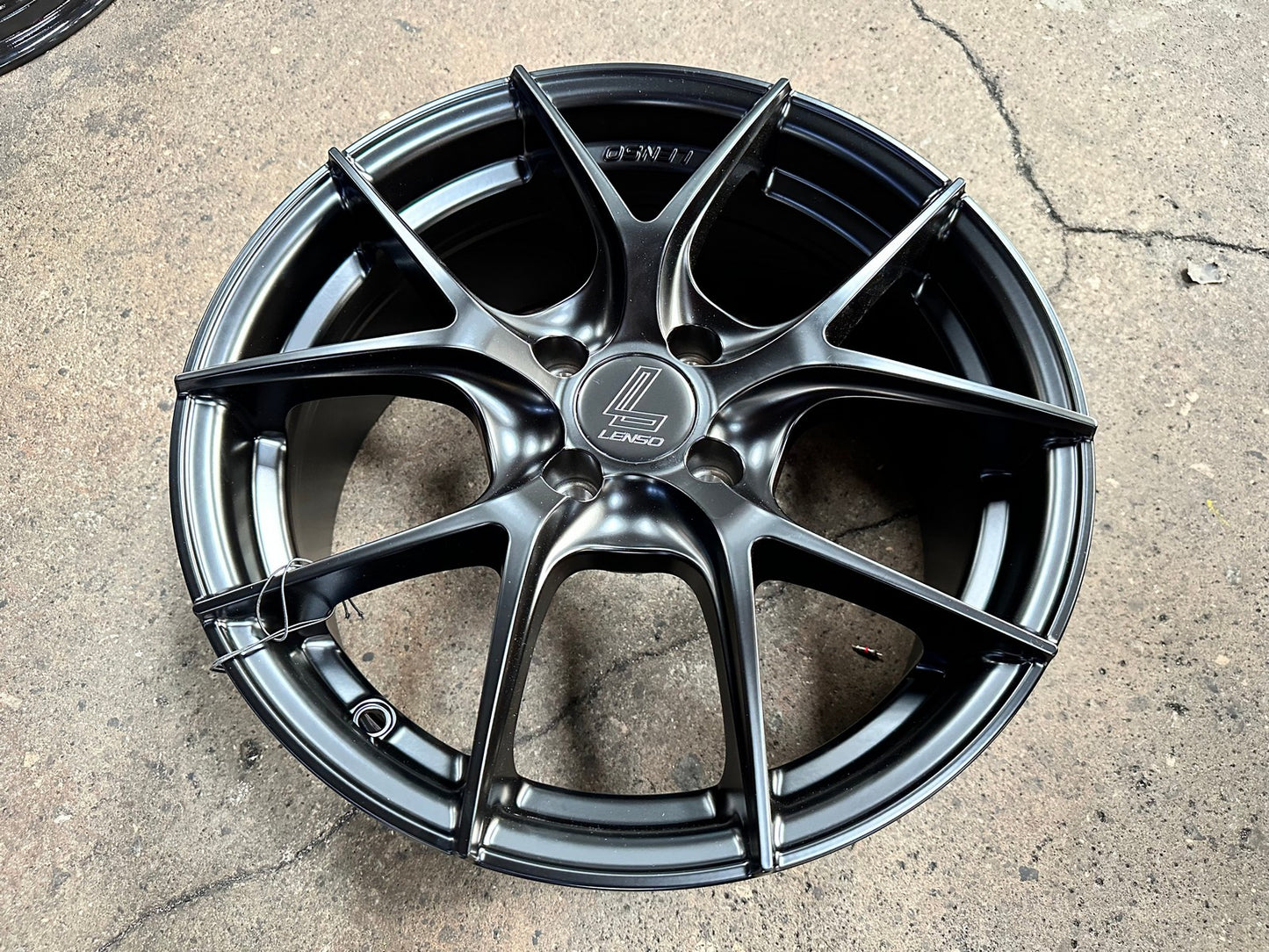 New 16X7 ET35 Lenso Jager Dyna Rim (4 wheel) Matt Black 4X114.3