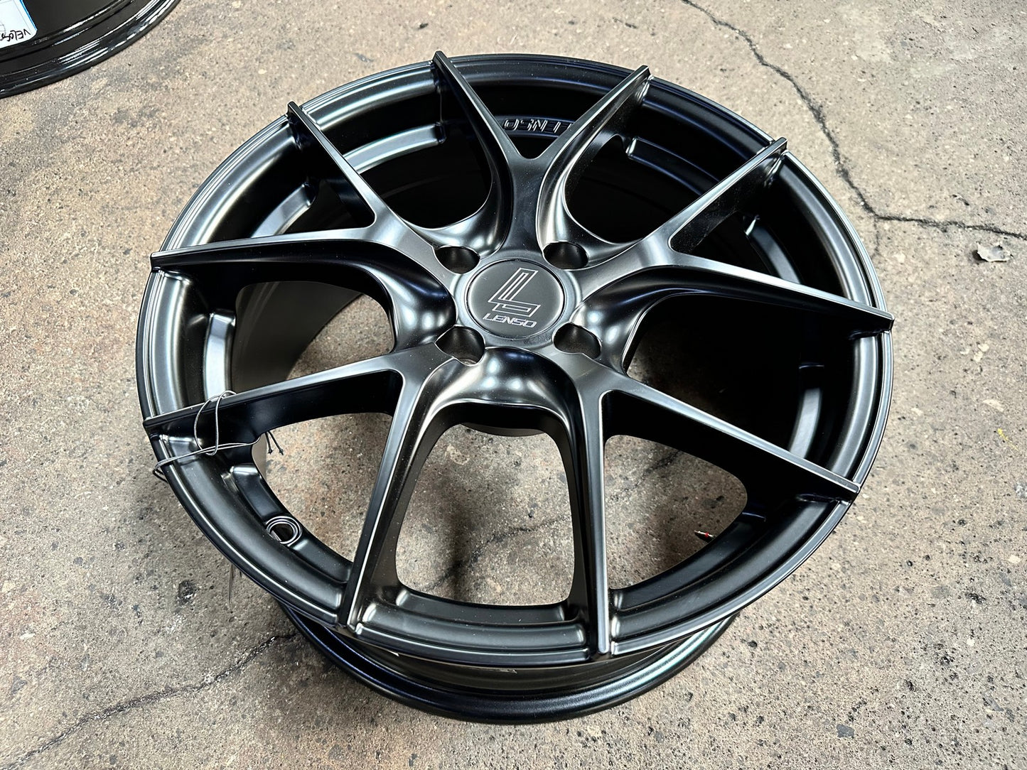 New 16X7 ET35 Lenso Jager Dyna Rim (4 wheel) Matt Black 4X114.3