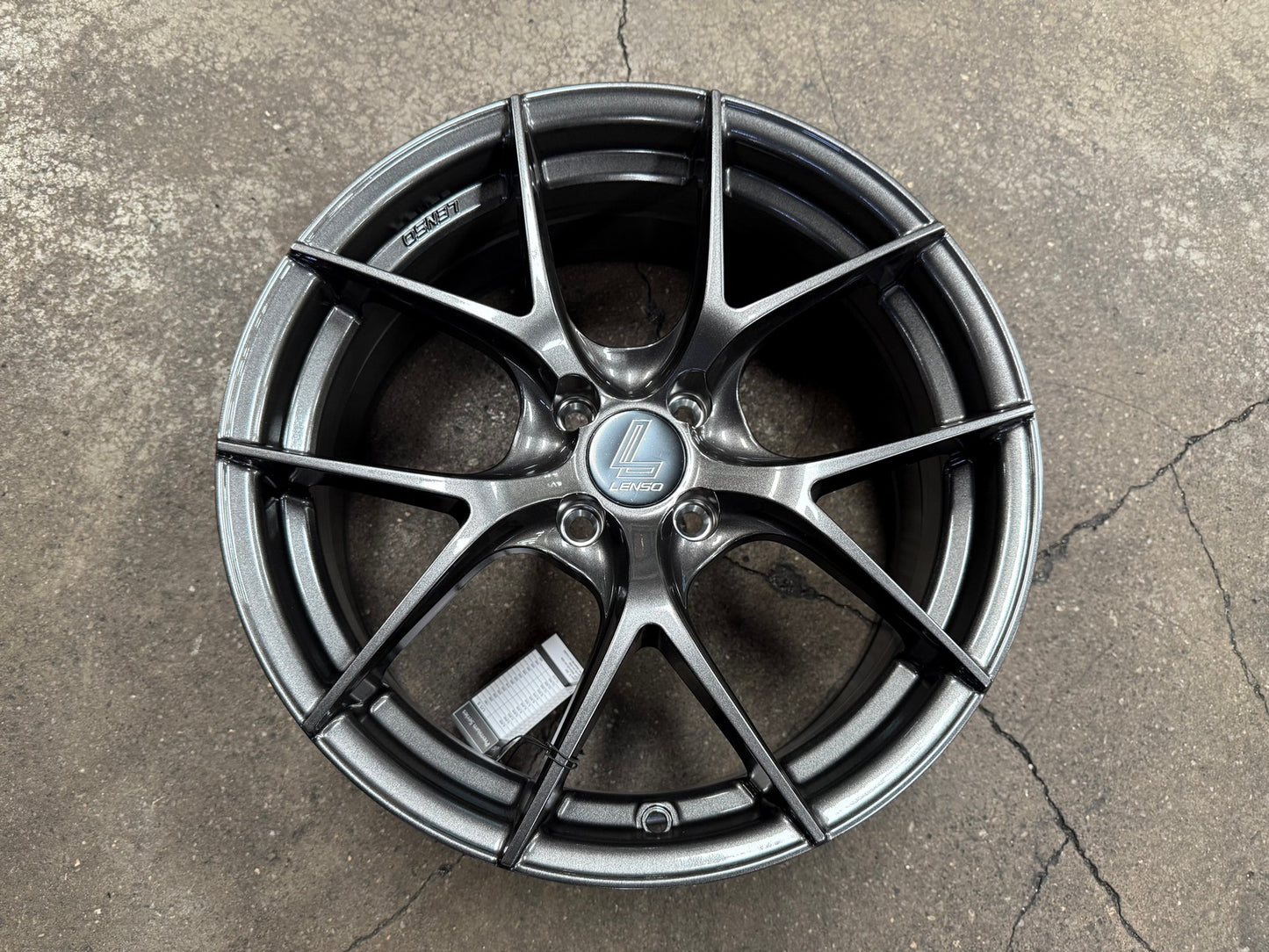 New 17X7.5 ET35 Lenso Jager Dyna Rim (4 wheel) Gloss Black 4X100