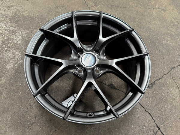 New 17X7.5 ET35 Lenso Jager Dyna Rim (4 wheel) Gloss Black 4X100