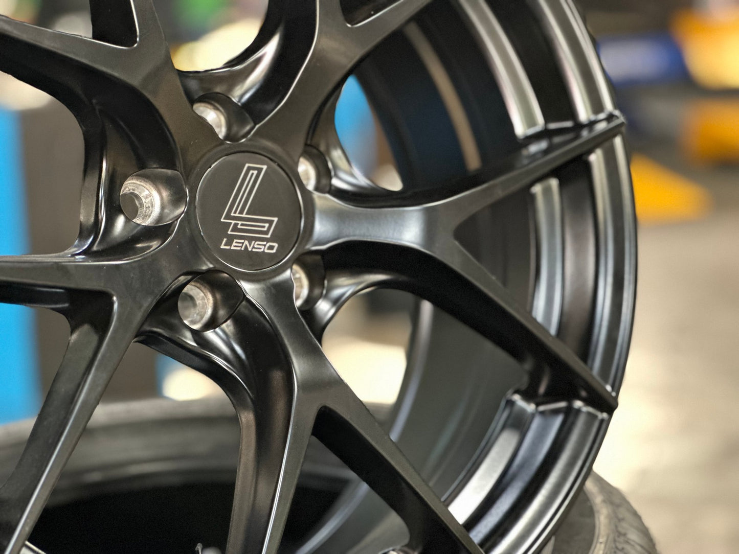 New 17X7.5 ET35 Lenso Jager Dyna Rim (4 wheel) Matt Black 5X100