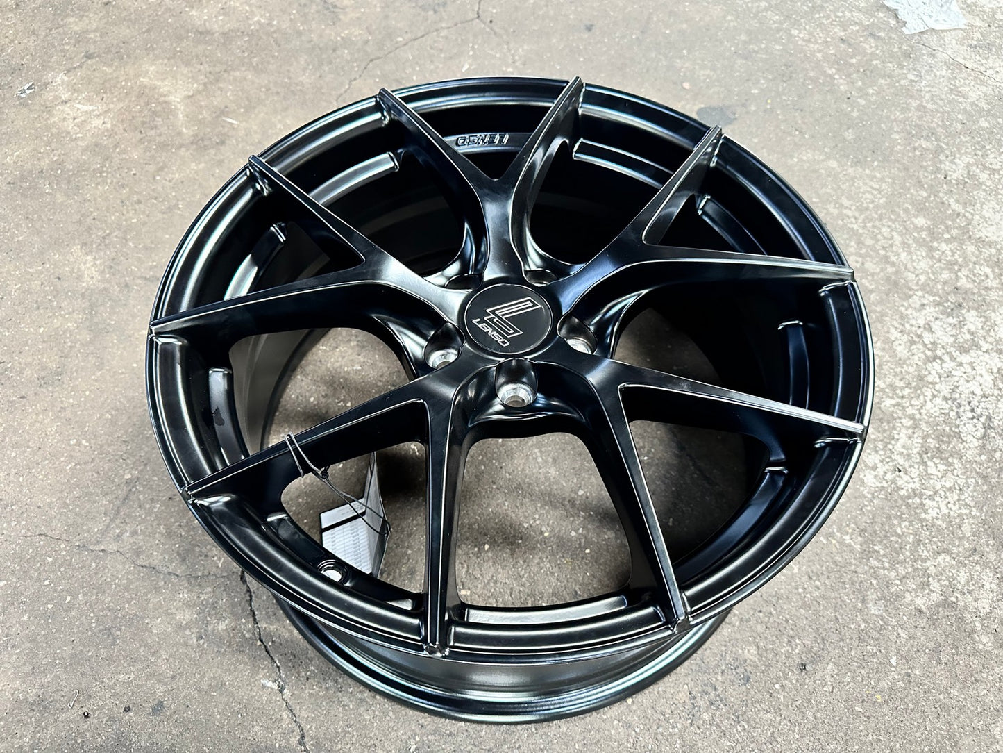 New 17X7.5 ET35 Lenso Jager Dyna Rim (4 wheel) Matt Black 5X114.3