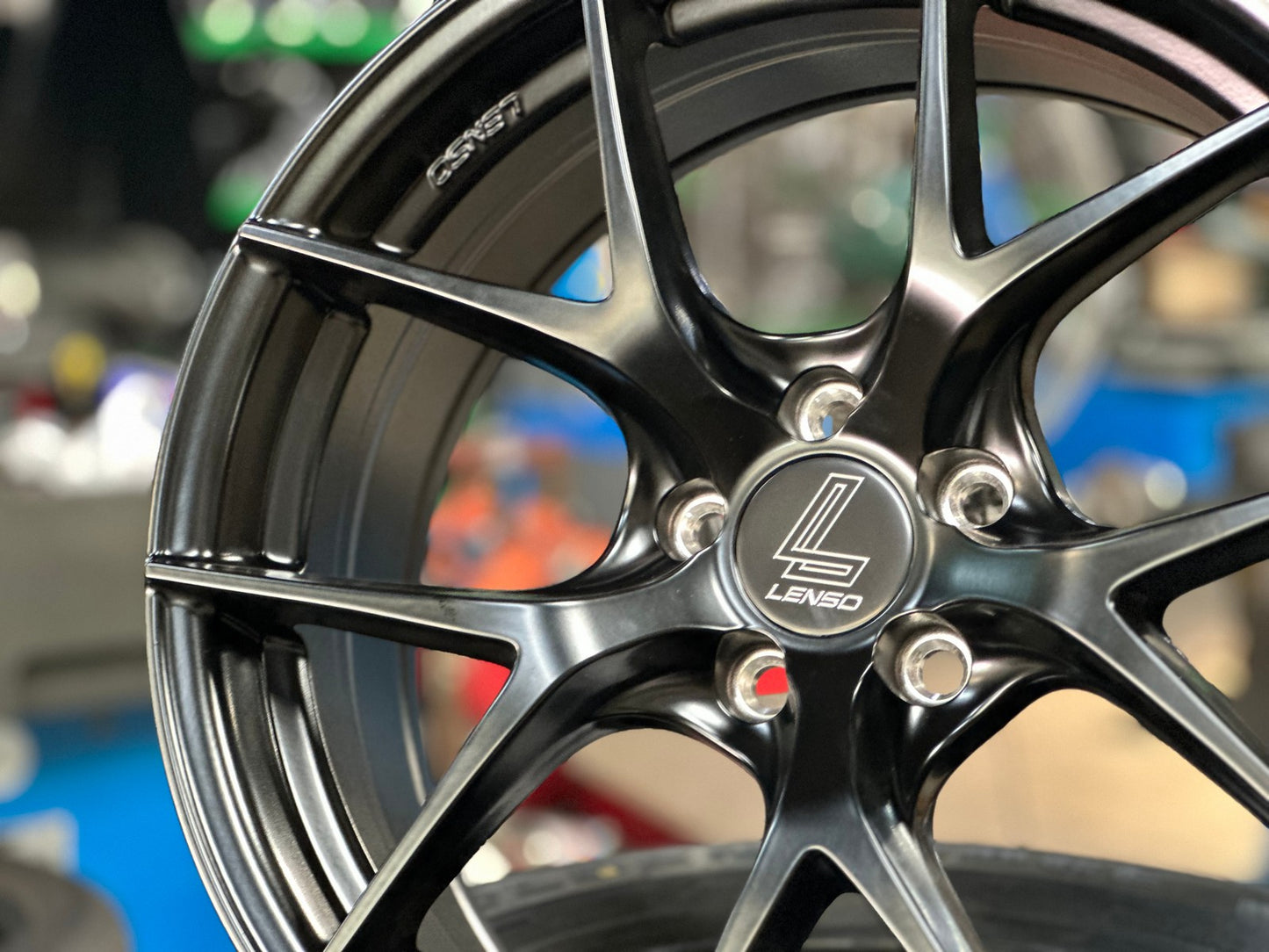 New 17X7.5 ET35 Lenso Jager Dyna Rim (4 wheel) Matt Black 5X114.3