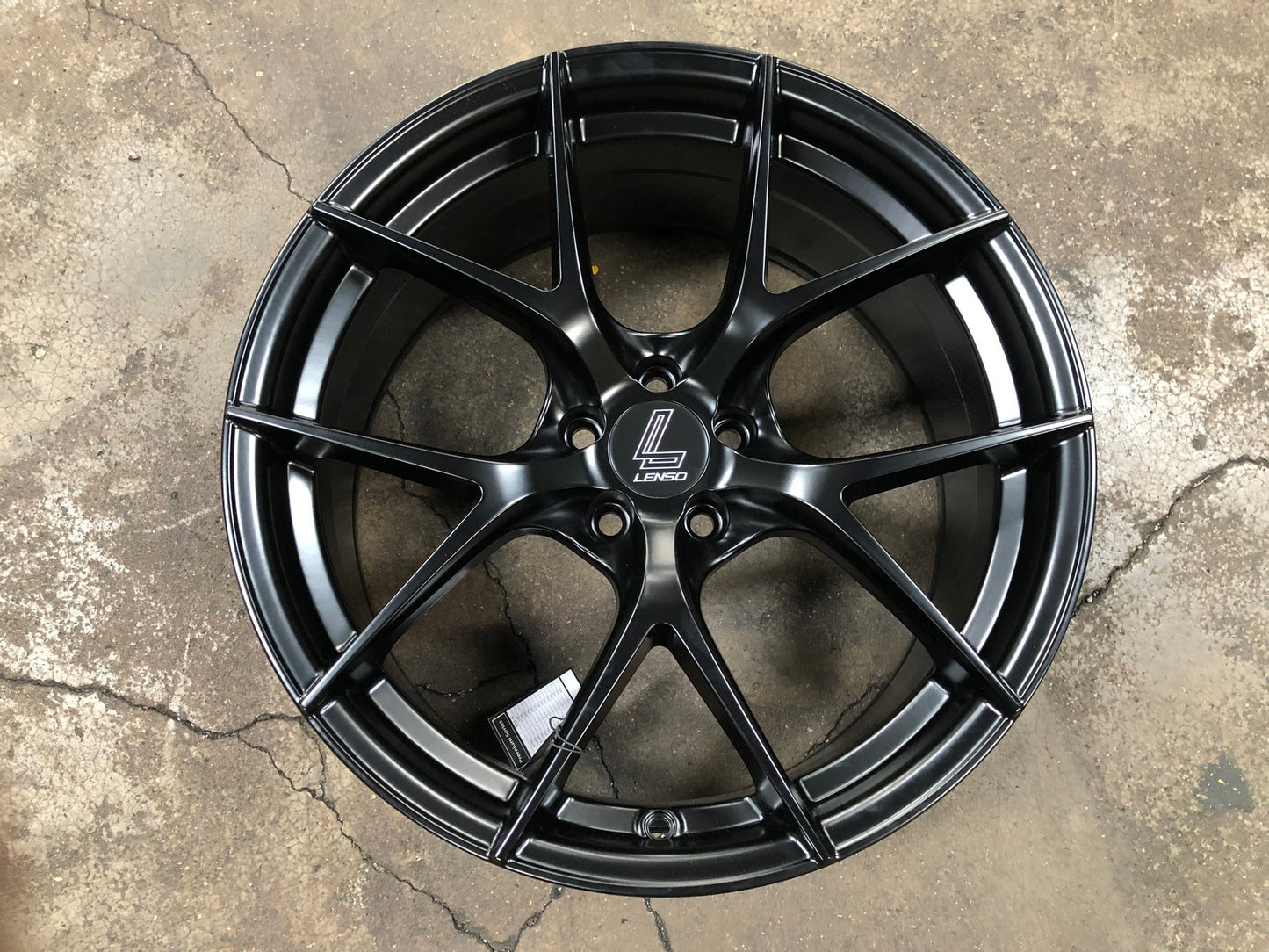 New 18X8.5 ET35 Lenso Jager Dyna Rim (4 wheel) Matt Black 5X100