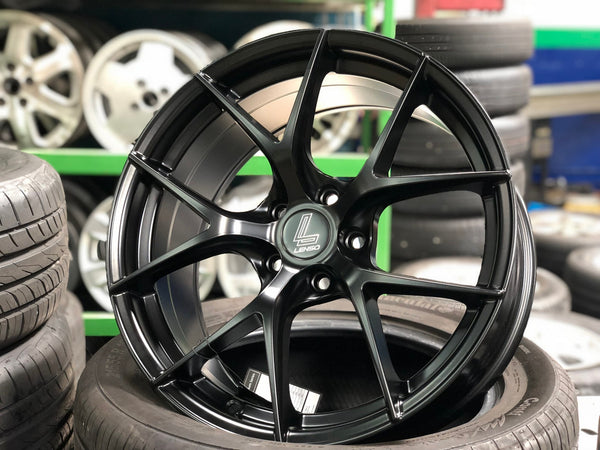 New 18X8.5 ET42 Lenso Jager Dyna Rim (4 wheel) Matt Black 5X108