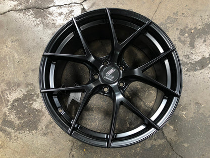 New 18X8.5 ET42 Lenso Jager Dyna Rim (4 wheel) Matt Black 5X108
