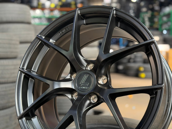 New 18X8.5 ET42 Lenso Jager Dyna Rim (4 wheel) Matt Black 5X112