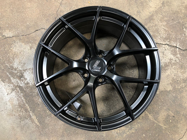 New 18X8.5 ET35 Lenso Jager Dyna Rim (4 wheel) Matt Black 5X114.3