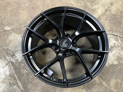 New 18X8.5 ET35 Lenso Jager Dyna Rim (4 wheel) Matt Black 5X114.3