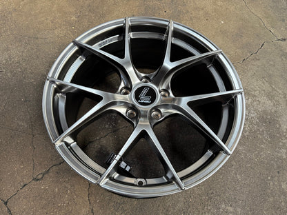 New 18X8.5 ET42 Lenso Jager Dyna Rim (4 wheel) Hyper Black 5X114.3