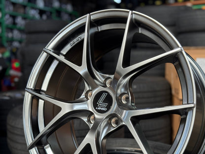 New 18X8.5 ET42 Lenso Jager Dyna Rim (4 wheel) Hyper Black 5X114.3