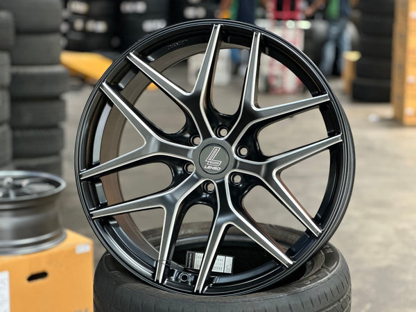 New 20X9 ET20 Lenso Jager Dyna Rim (4 wheel) Matt Black 5X114.3