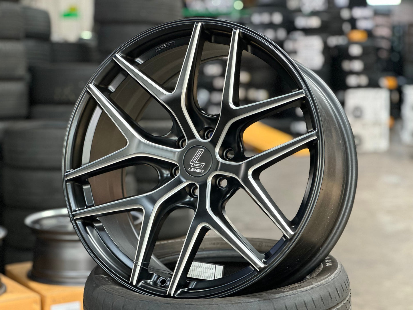 New 20X9 ET20 Lenso Jager Dyna Rim (4 wheel) Matt Black 5X114.3