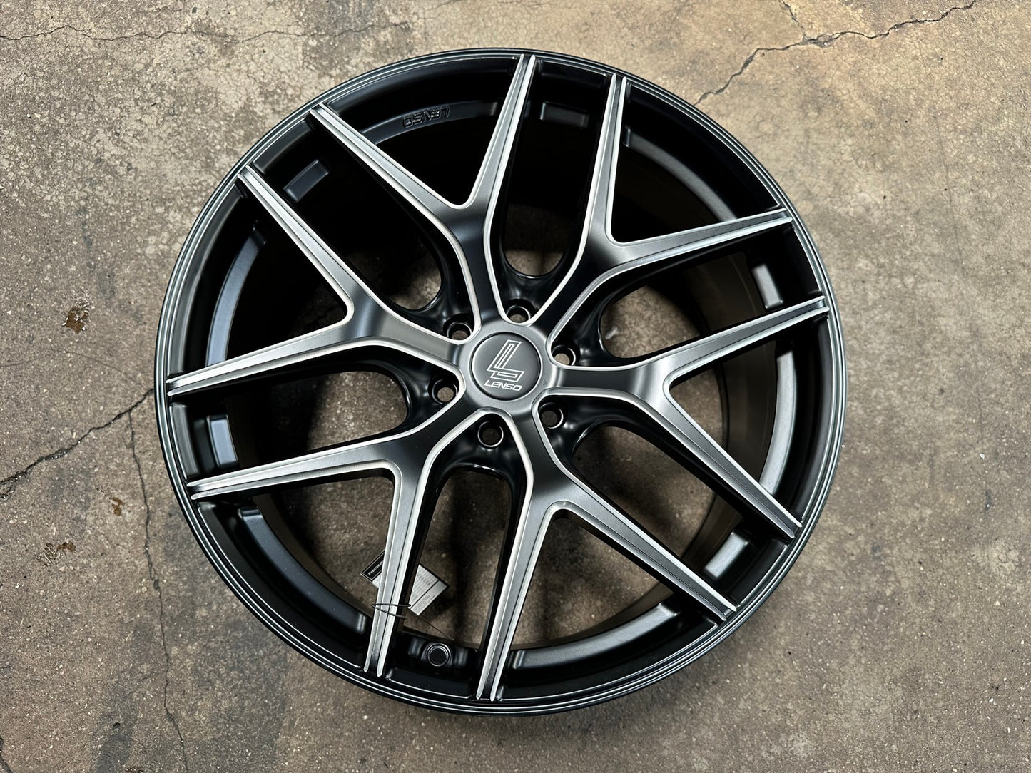 New 20X9 ET20 Lenso Jager Dyna Rim (4 wheel) Matt Black 5X114.3