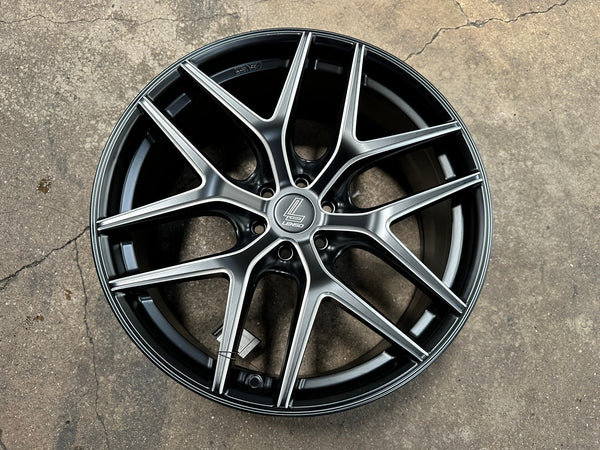 New 20X9 ET20 Lenso Jager Dyna Rim (4 wheel) Matt Black 5X114.3