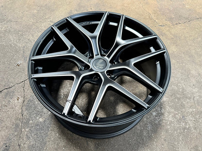 New 20X9 ET20 Lenso Jager Dyna Rim (4 wheel) Matt Black 5X114.3