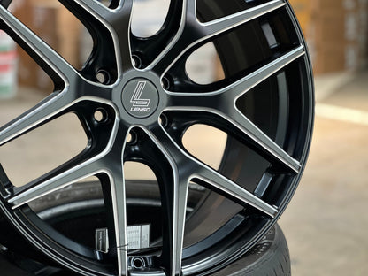 New 20X9 ET20 Lenso Jager Dyna Rim (4 wheel) Matt Black 5X114.3