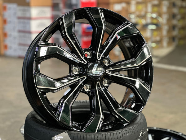 New 20X9 ET45 Lenso Jager Eclipse Rim (4 wheel) Gloss Black 5X150
