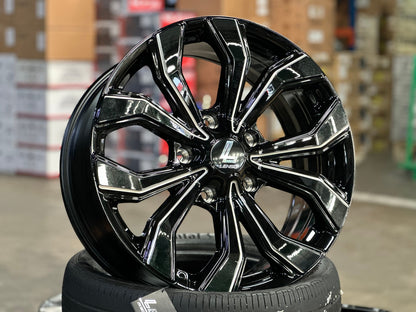 New 20X9 ET45 Lenso Jager Eclipse Rim (4 wheel) Gloss Black 5X150