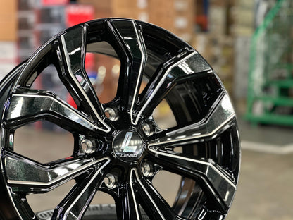 New 20X9 ET45 Lenso Jager Eclipse Rim (4 wheel) Gloss Black 5X150