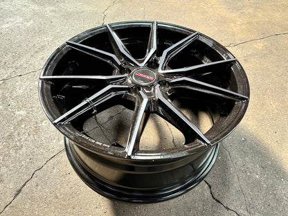 New 15X7 ET35 Lenso Jager Java Rim (4 wheel) Gloss Black 4X100