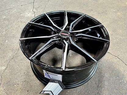 New 17X7.5 ET38 Lenso Jager Java Rim (4 wheel) Gloss Black 4X100