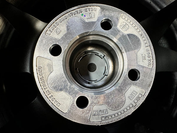 New 17X7.5 ET38 Lenso Jager Java Rim (4 wheel) Gloss Black 4X100