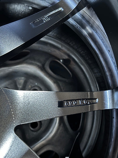 New 18X8.5 ET35 Lenso Jager Java Rim (4 wheel) Gloss Black 5X114.3