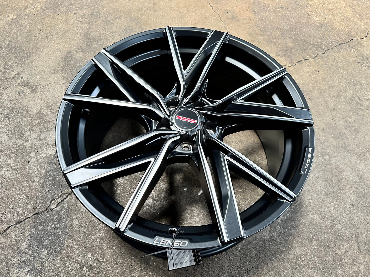 New 18X8 ET45 Lenso Jager Kami Rim (4 wheel) Matt Black 5X100